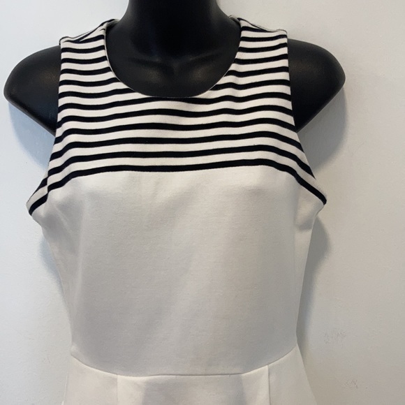 Madewell Dress Black Cream Striped XS - Picture 3 of 9